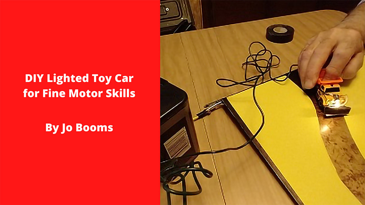 Diy lighted toy car for fine motor skills jo booms